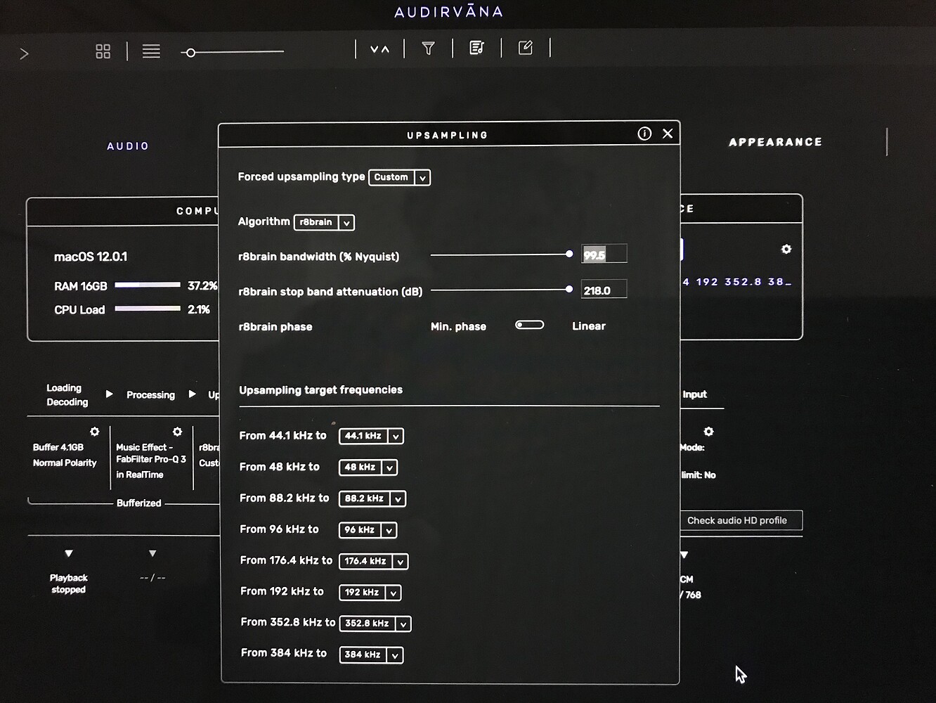 Sound Quality when Upsampling - Studio - Audirvana