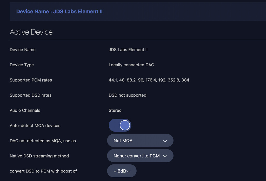 Audirvana w/ JDS Labs Element 2 \u0026 Tidal 