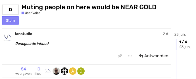 Muting people on here would be NEAR GOLD - User Voice - Audirvana