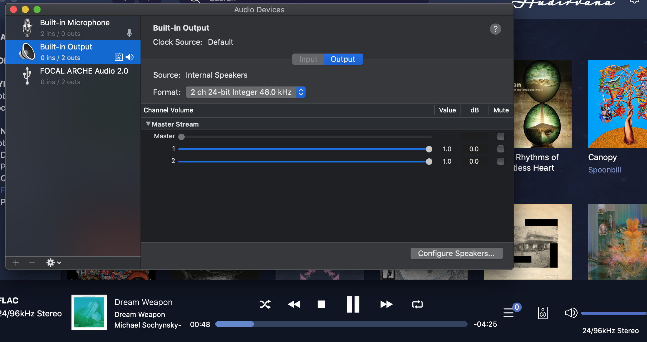 mac usb audio output