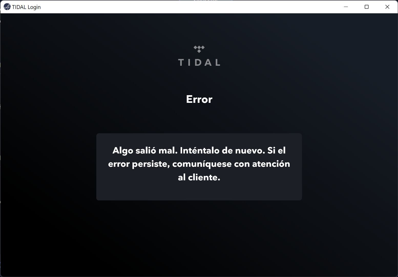 Modstand Bangladesh Slør Unable to CONNECT to TIDAL from AUDIRVANA - Streaming Old Versions -  Audirvana